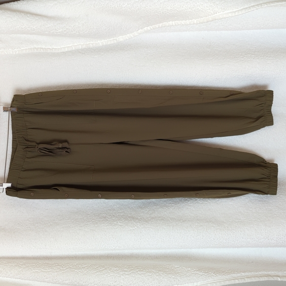Dreamy Lightweight Olive Green Joggers Pants Size L New - Picture 3 of 7